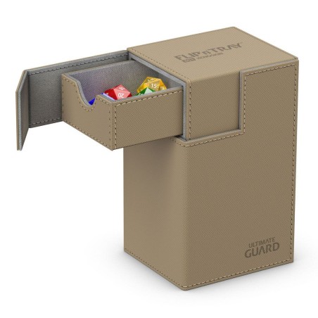 Deck Box: boite pour carte Flip'n'Tray 80+ taille standard XenoSkin sable