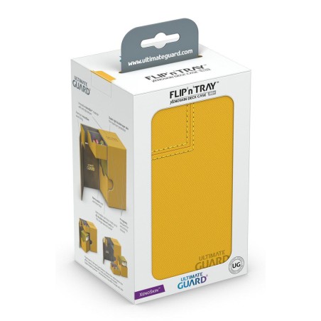 Deck Box: boite pour carte Flip'n'Tray 80+ taille standard XenoSkin ambre