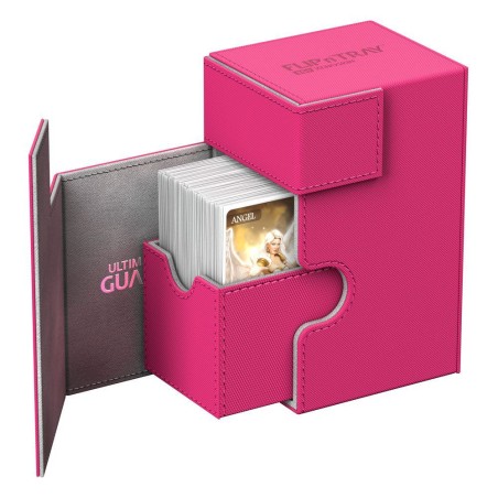 Deck Box: boite pour carte Flip'n'Tray 80+ taille standard XenoSkin rose