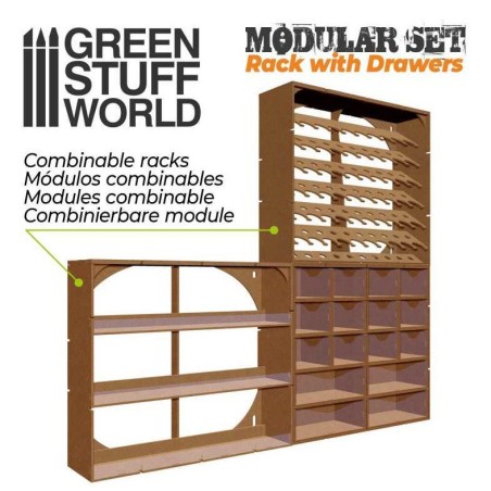 Etabli de Peinture: Support Vertical avec Tiroirs