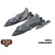 Dystopian Wars: Retaj Battlefleet Set