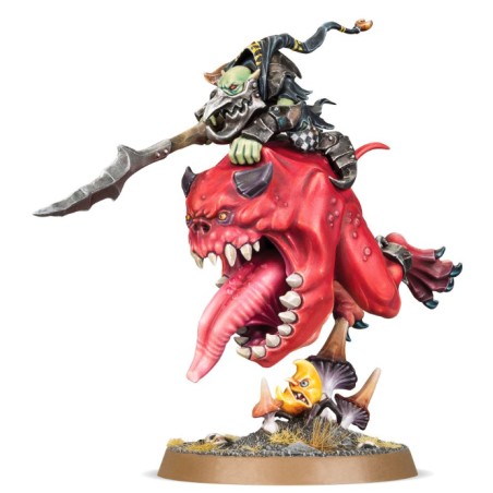 Gloomspite Gitz: Loonboss sur Giant Cave Squig