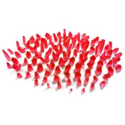 Décor: Cristaux en Résine Rouge
