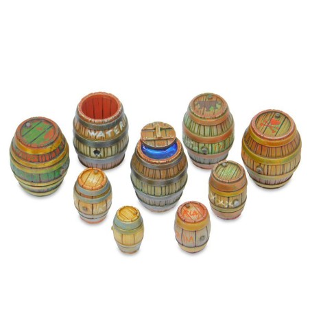 Décor: Barils en Bois en Résine