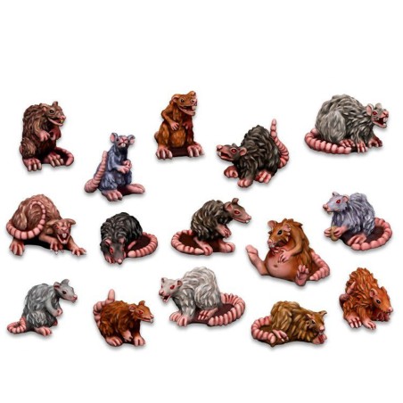 Décor: Rats Géants en Résine