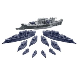 Dystopian Wars: Mars Battlefleet Set