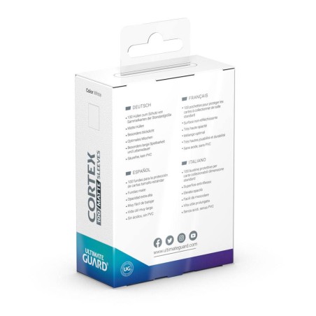 Sleeves: 100 Pochettes Cortex Taille Standard Blanc