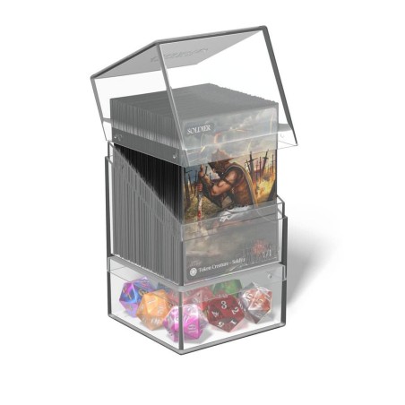 Deck Box: Boulder'n'Tray Deck 100+ Taille Standard Transparent
