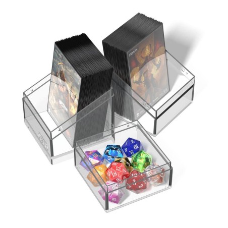 Deck Box: Boulder'n'Tray Deck 100+ Taille Standard Transparent
