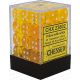 Dés: Set de 36 Dés 6 Transparent Jaune Chessex