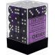 Dés: Set de 36 Dés 6 Transparent Violet Chessex