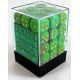 Dés: Set de 36 Dés 6 Opaque Vert Chessex