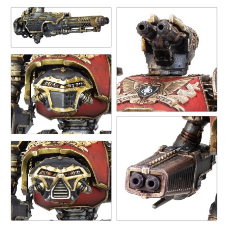 Legions Imperialis: Reaver Battle Titan avec canon à fusion et poing tronçonneu