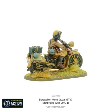 Bolt Action: Bersaglieri Moto-Guzzi GT17 MotorBike with LMG B