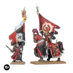 The Old World Bretonnie Fw: Porte-Etendard de Bataille à Pied et Monté