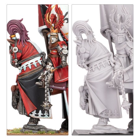 The Old World Bretonnie Fw: Porte-Etendard de Bataille à Pied et Monté