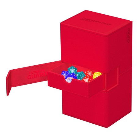 Deck Box: Flip'n'Tray 200+ Taille Standard XenoSkin Rouge