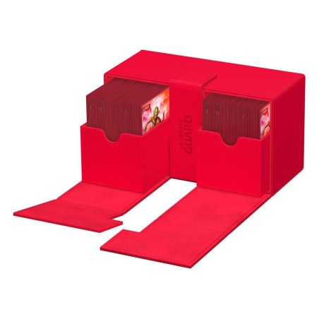 Deck Box: Flip'n'Tray 200+ Taille Standard XenoSkin Rouge