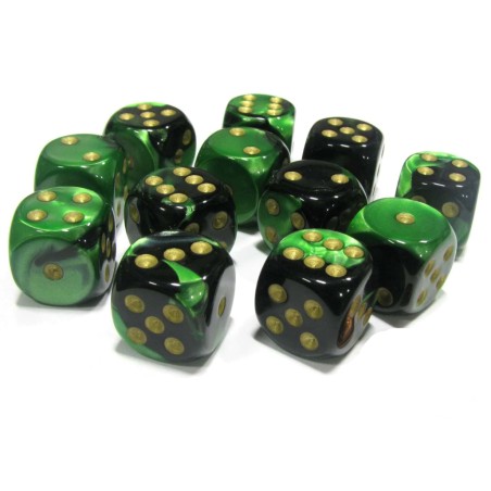 Dés: Set de 12 Dés 6 Gemini Fumée Chessex