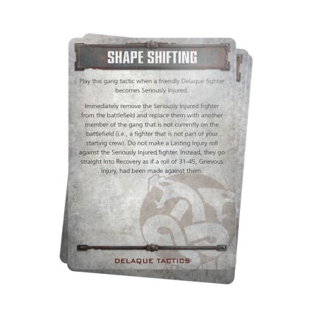 Necromunda: Delaque Gang Tactics Cards (Anglais)