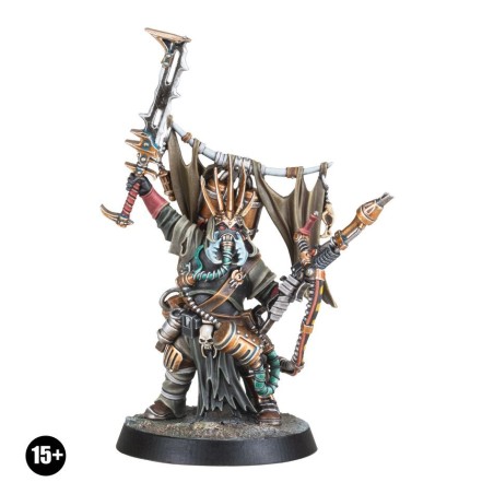 Necromunda Fw: Ash Waste Nomads Chieftain with Venom Caster