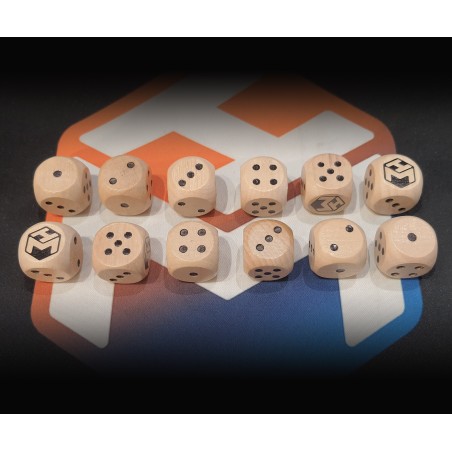 Dés: Set de 12 Dés 6 HobbyMax