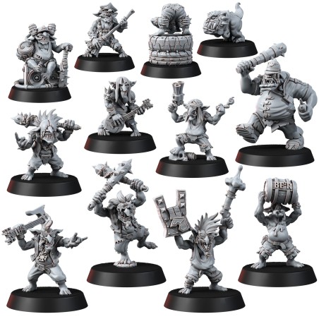 WE: Ork Goblin Rock Fans Crowd (x12)