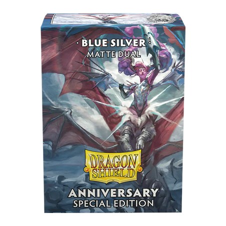 Pochettes: Dragon Shield Blue Silver Dual Matte