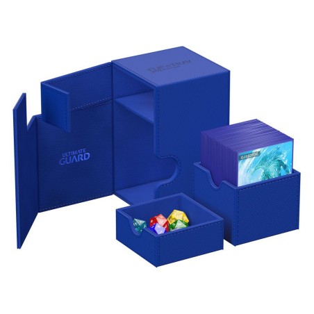 Deck Box: Boite pour Carte Flip'n'Tray 100+ Taille Standard XenoSkin Bleu