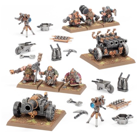 The Old World Nains: Cannon & Organ Gun