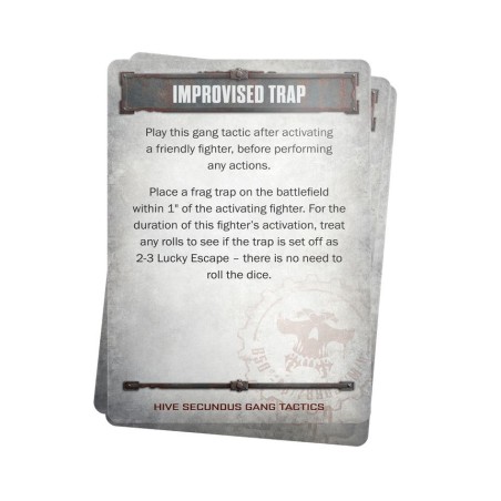 Necromunda: Hive Secundus Tactics Cards (Anglais)