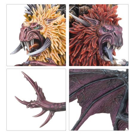 Guerriers du Chaos: Chaos Lord en Manticore