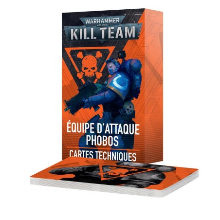 Kill Team: Équipe d'Attaque Phobos Cartes Techniques