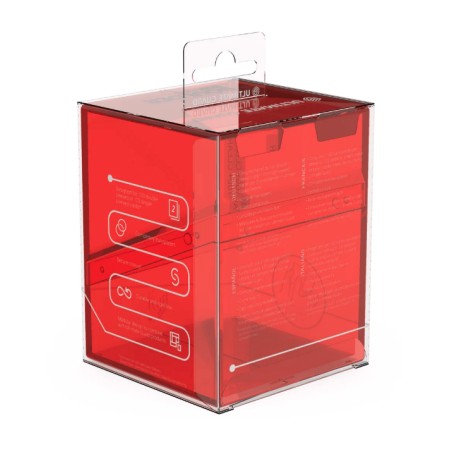 Deck Box: Boulder Deck 100+ Clear Taille Standard Ruby