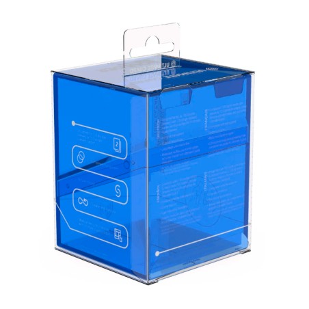 Deck Box: Boulder Deck 100+ Clear Taille Standard Sapphire