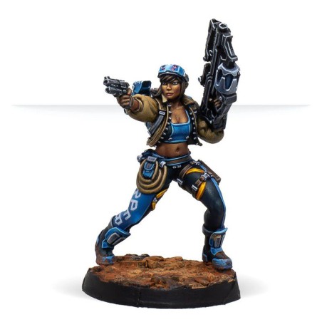 Panoceania: Dr. Priya Harper, Archeo-raider (Plasma Carbine)