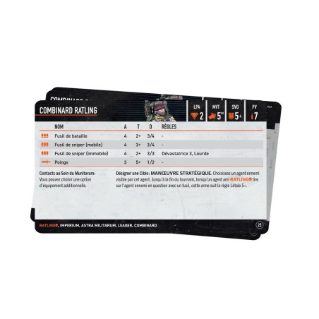 Kill Team: Ratlings Cartes Techniques