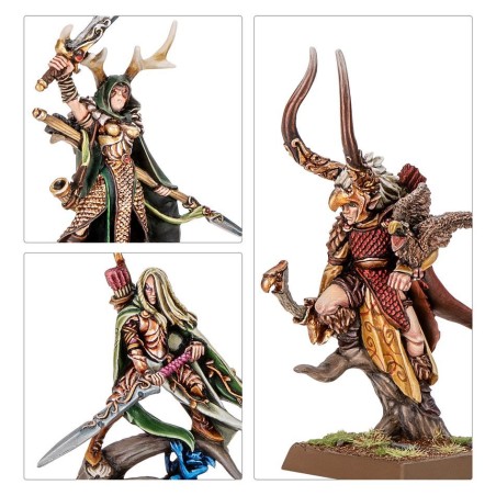 The Old World Elfes Sylvain: Wood Elf Nobles on foot