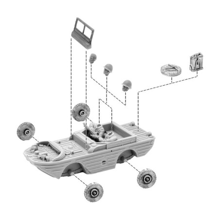 Bolt Action: Ford GPA Amphibious Jeep US Army Crew