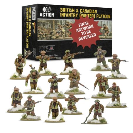 Bolt Action: British & Canadian Army infantry (Winter) Platoon