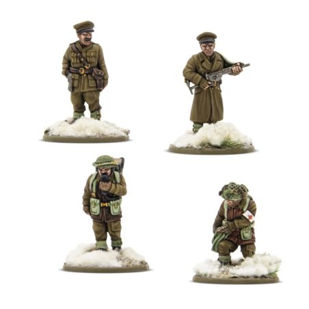 Bolt Action: British & Canadian Army infantry (Winter) HQ