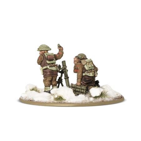 Bolt Action: British & Canadian Army infantry (Winter) Mortar Team