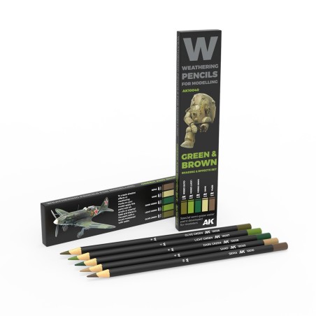 ak-green-brown-pencils-for-modelling-set-x5
