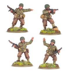 Bolt Action: US Rangers Platoon Commanders (x4 Figurines)