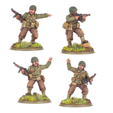 Bolt Action: US Rangers Platoon Commanders (x4 Figurines)