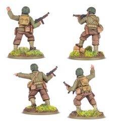 Bolt Action: US Rangers Platoon Commanders (x4 Figurines)