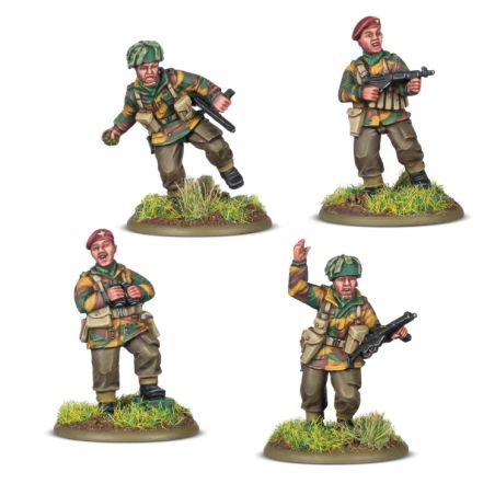 Bolt Action: British Airborn Platoon Commanders (x4 Figurines)