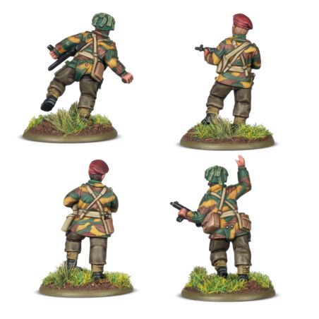 Bolt Action: British Airborn Platoon Commanders (x4 Figurines)