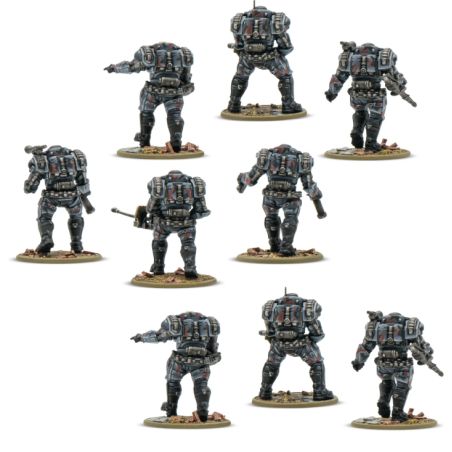 Konflikt'47: Stahltruppen Heavy Infantry (x9 Figurines)