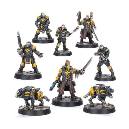 Necromunda: Palanite Enforcer Captains and Sergeants (x8 Figurines)